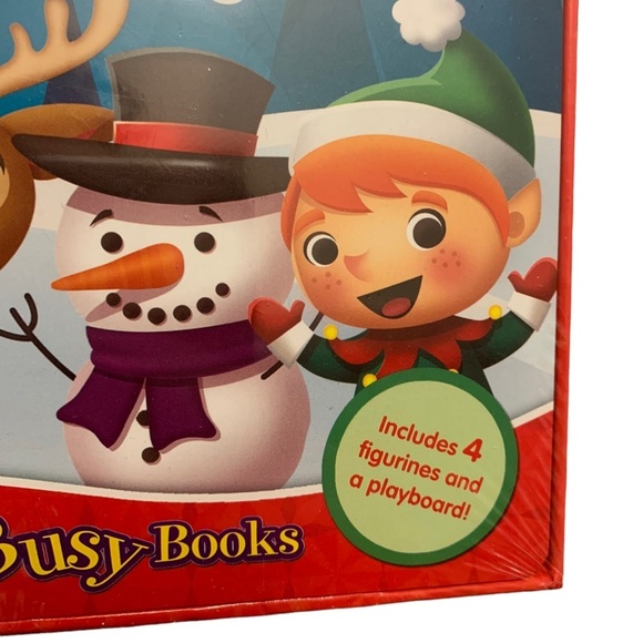 Merry Christmas My Mini Busy Book New Book with 4 Action Figures and Play Board - Picture 2 of 6